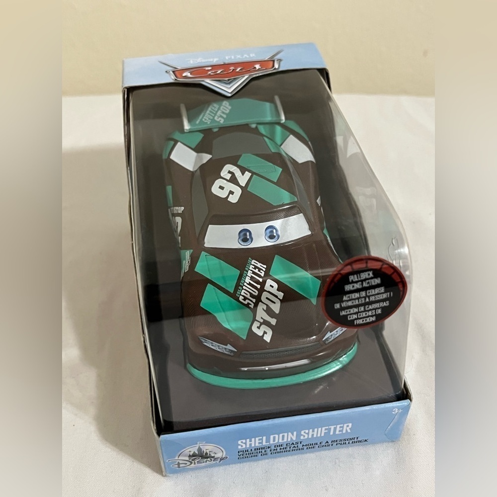 Disney Cars Pullback DieCast Car Sheldon Shifter